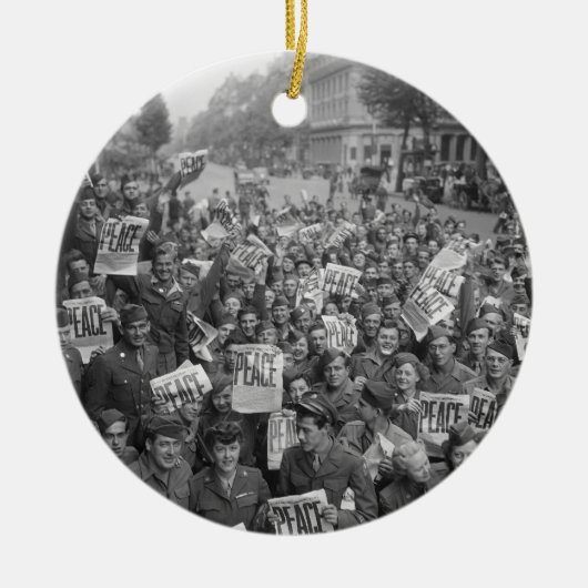 Das Ende von WW2 Keramik Ornament (Vorne)