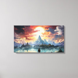 Das Endziel erreicht Leinwanddruck