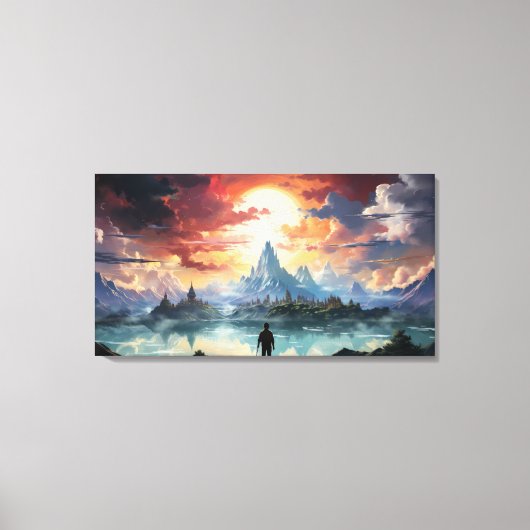 Das Endziel erreicht Leinwanddruck (Vorderseite)