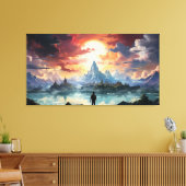 Das Endziel erreicht Leinwanddruck (Insitu (Wohnzimmer))