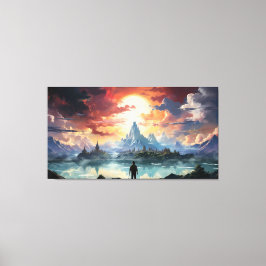 Das Endziel erreicht Leinwanddruck