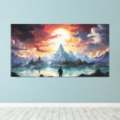 Das Endziel erreicht Leinwanddruck (Insitu (Holzboden))