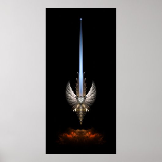 Das Engel-Wing-Schwert von Arkledious Sp Black Pos Poster (Vorne)