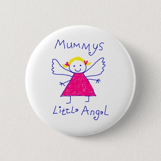 Das Engelchen der Mama Button (Vorderseite)