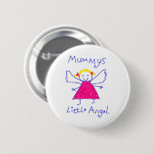 Das Engelchen der Mama Button (Vorne & Hinten)