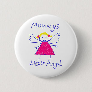 Das Engelchen der Mama Button