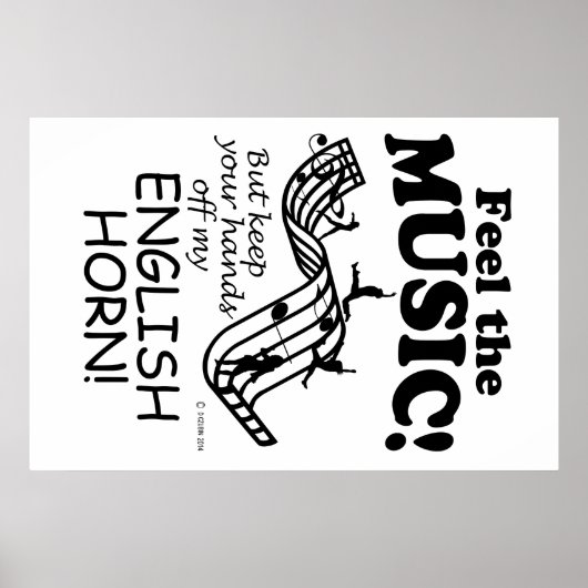 Das englische Horn spürt die Musik Poster (Vorne)