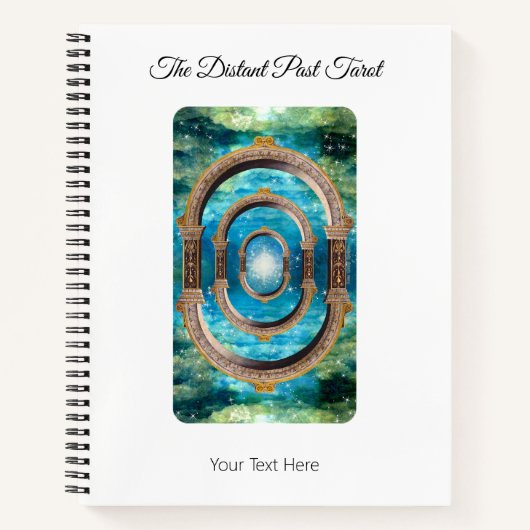 Das entfernte Deck-Divinationsobjekt der vergangen Notizblock (Vorderseite)