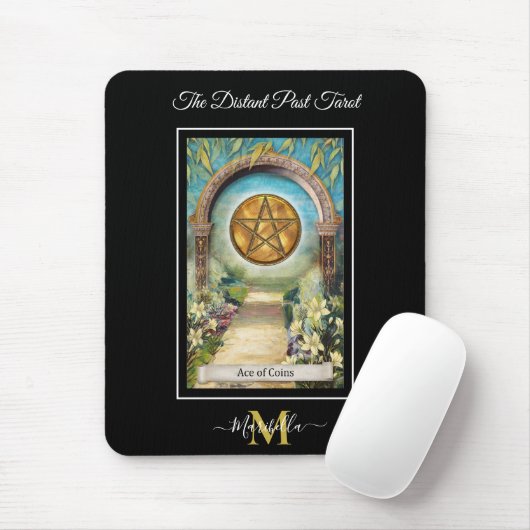 Das entfernte Monogramm des hintersten Tarots Mousepad (Mit Mouse)