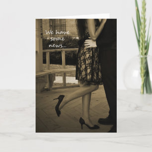 Das Entlaufen-Mitteilungs-Karte des eleganten Ankündigung