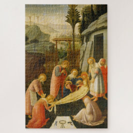 Das Entombment Christi 1450 von Fra Angelico Puzzle