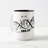 Das Entriegeln der Geheimnisse der DNA Zweifarbige Tasse (Vorderseite Links)