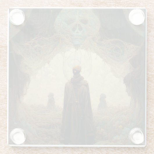 Das Entryway Dark Fantasy Sci-Fi Glasuntersetzer (Rückseite)