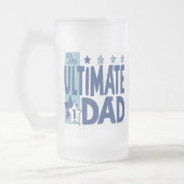 Das entscheidende Vater-Blau Mattglas Bierglas (Links)