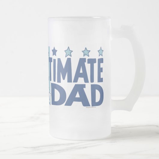 Das entscheidende Vater-Blau Mattglas Bierglas (Rechts)