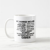 Das entscheidenden Kredo des Gamers (weiß) Kaffeetasse (Links)