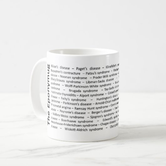 Das Eponymug Kaffeetasse (Vorderseite Links)