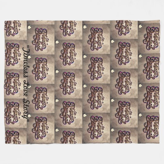 "Das Erbe der Luxus-Liebe" Fleecedecke (Vorderseite (Horizontal))