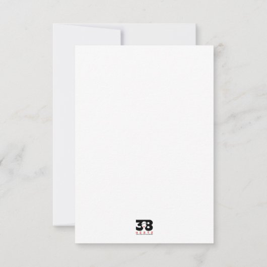 Das Erdbeben Dankeskarte (Rückseite)