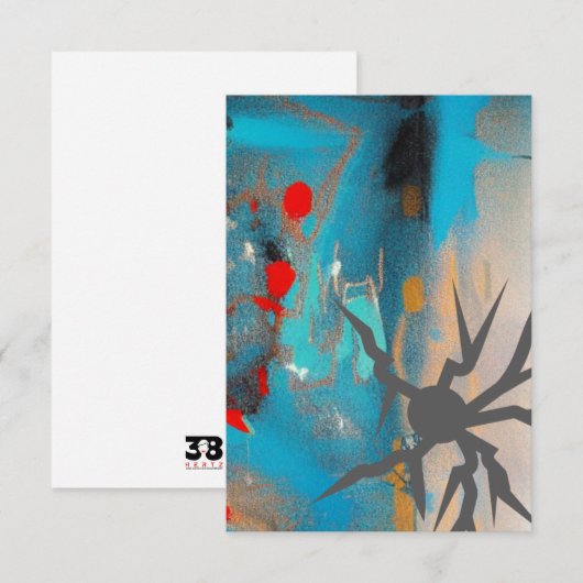 Das Erdbeben Dankeskarte (Vorne/Hinten)