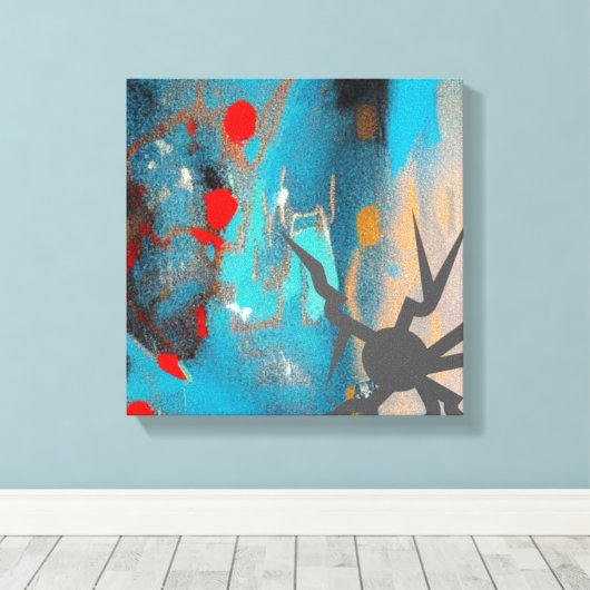 Das Erdbeben Leinwanddruck (Insitu (Holzboden))