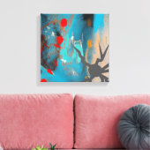 Das Erdbeben Leinwanddruck (Insitu (Wohnzimmer))