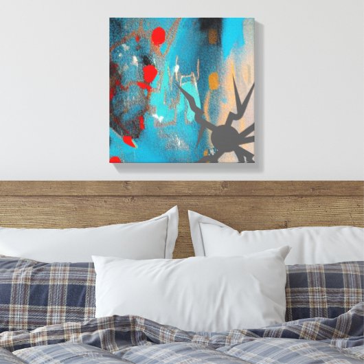 Das Erdbeben Leinwanddruck (Insitu (Schlafzimmer))