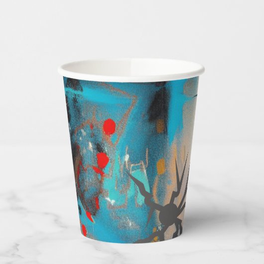 Das Erdbeben Pappbecher (Links)