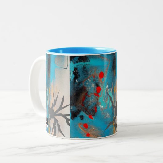 Das Erdbeben Zweifarbige Tasse (Vorderseite Links)