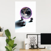 Das Erdplakat nutzen Poster (Heimbüro)