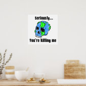 Das Erdplakat umbringen Poster (Küche)