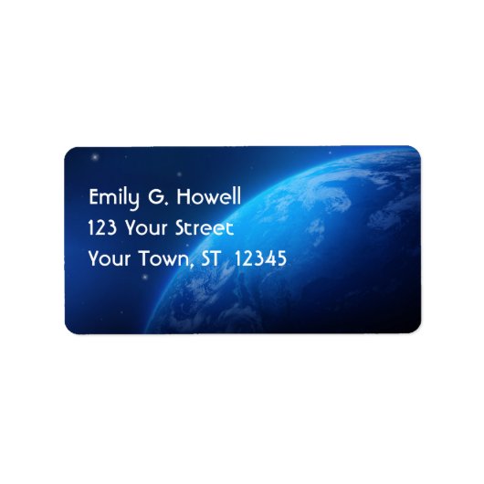 Das Erdschild Adressaufkleber (Vorne)