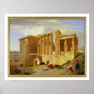 Das Erechtheum, Athen, mit Zahlen im Foregr Poster
