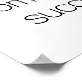 Das Erfolgsplakat von morgen Poster (Ecke)