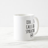 Das erfordert eine Tasse für die Tabellenkalkulati (VorderseiteRechts)