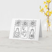 DAS ERGEBNIS ***DANKEN SIE KARTE*** KARTE (Gelbe Blume)