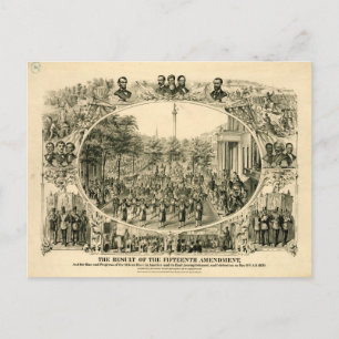 Das Ergebnis der fünfzehnten Änderung (1870) Postkarte