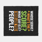 Das Ergebnis Pickleball Lover Fleecedecke (Vorderseite (Horizontal))