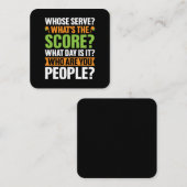 Das Ergebnis Pickleball Lover Quadratische Visitenkarte (Vorne/Hinten)