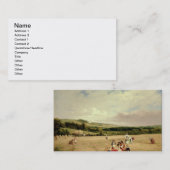 Das Ernte-Feld (Öl auf Leinwand) Visitenkarte (Vorne/Hinten)