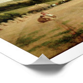 Das Erntefeld (Öl auf Leinwand) Poster (Ecke)