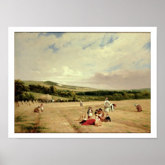 Das Erntefeld (Öl auf Leinwand) Poster (Vorne)