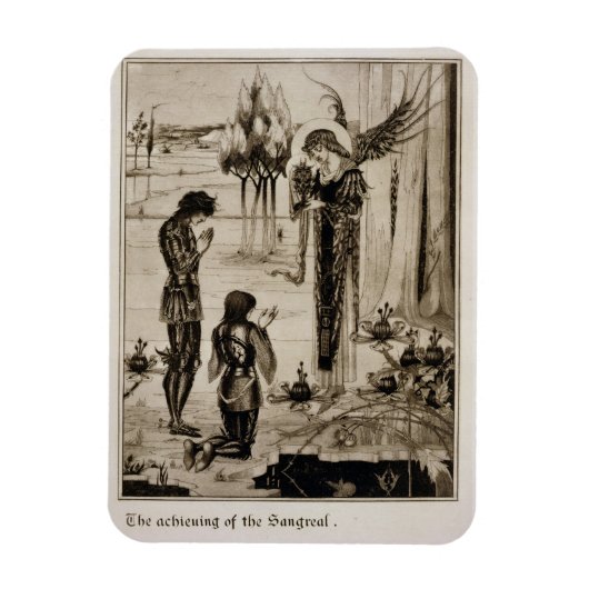 Das Erreichen des Sangreal, von 'Le Morte d'Ar Magnet (Vertikal)