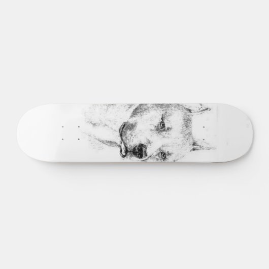 Das erschöpfte Pitbull Skateboard (Horizontal)