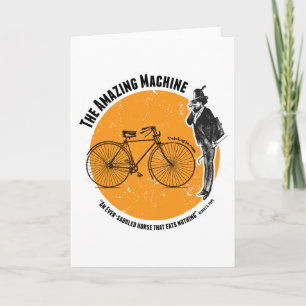 Das erstaunliche Fahrrad Feiertagskarte