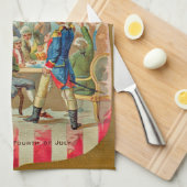 Das erste Amerikanische Unabhängigkeitstag Küchent Küchentuch (Viertel Falte)