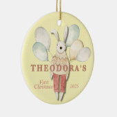 Das erste Baby des gestopften Tierkaninchens Keramik Ornament (Rechts)