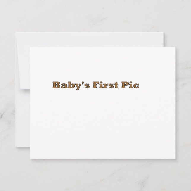 Das erste Bild des Babys Das MUSEUM Zazzle Geschen (Vorderseite)