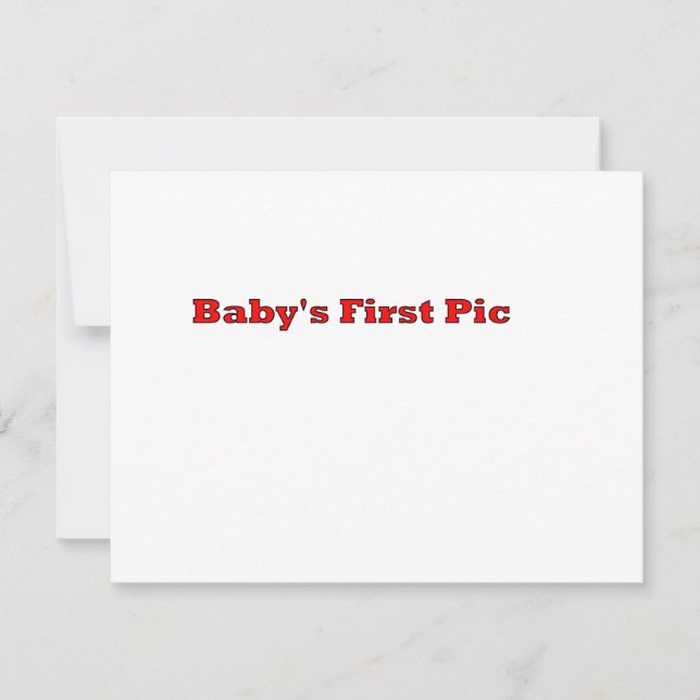 Das erste Bild des Babys Das MUSEUM Zazzle Geschen (Vorderseite)