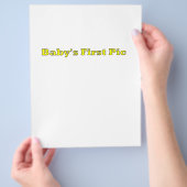 Das erste Bild des Babys Das MUSEUM Zazzle Geschen Flyer (Hand)